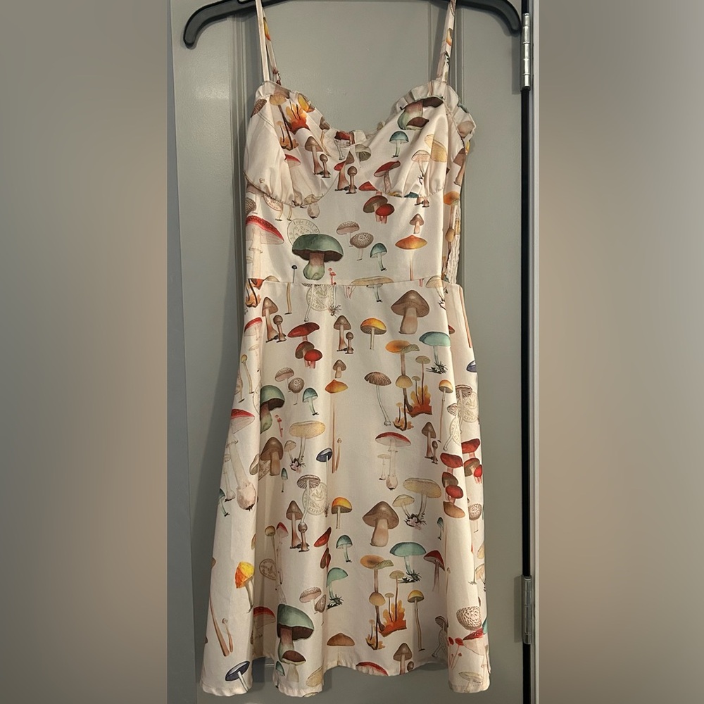 Mushroom Print Sundress